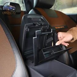 For Ford Ranger Wildtrak 2015-2021 ABS Car Central Control Armrest Box Hidden Storage Box Privacy Storage Box Car Accessories