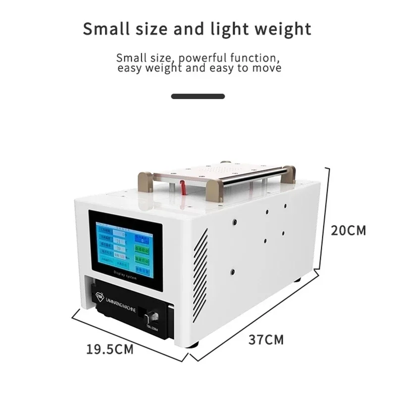 

TBK-208M 3 в 1 OCA ламинатор LCD сепаратор для удаления пузырей ламинирующая машина Встроенный вакуумный насос воздушный компрессор для изогнутых