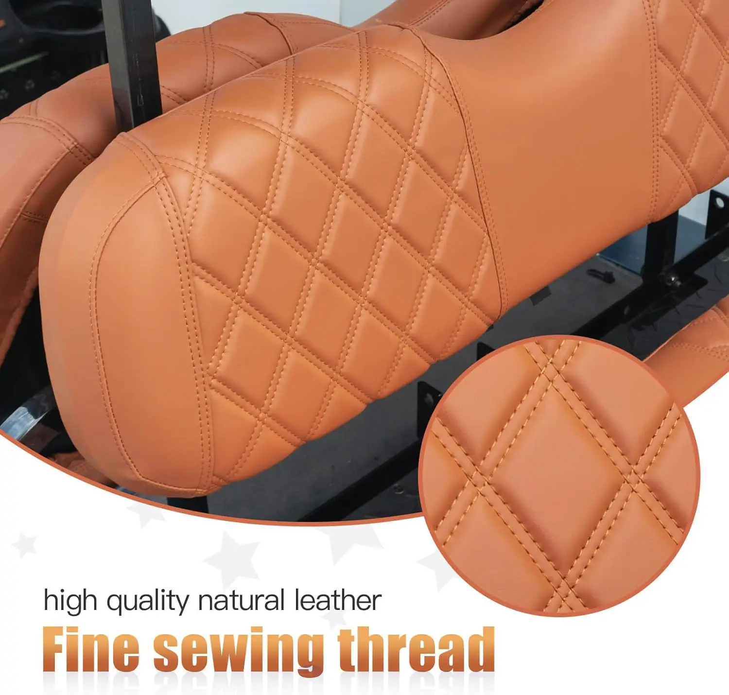 Golf Cart Diamond Vinyl Seat Covers, Fit Club Car Precedent/DS/EZGO/RXV/TXT/Yamaha Drive Aftermarket Regular Rear Seat Cushion