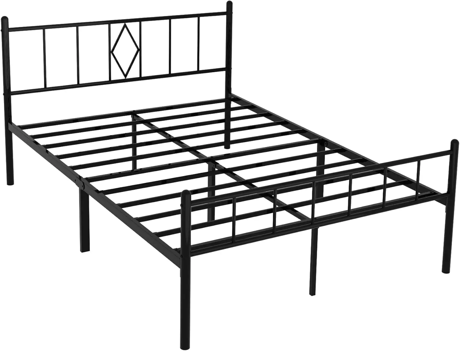 

14 Inch Full Size Bed Frames with Headboard/Footboard, Under Bed Storage, Strong Metal Slats Support, No Box Spring Need