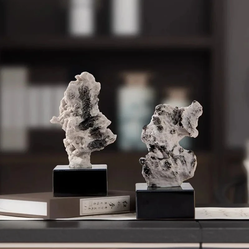 

Room Aesthetics Decor Modern Crafts Taihu Stone Rockery Landscape Sculpture Desk Decoration Ornaments Creative Coral Statue