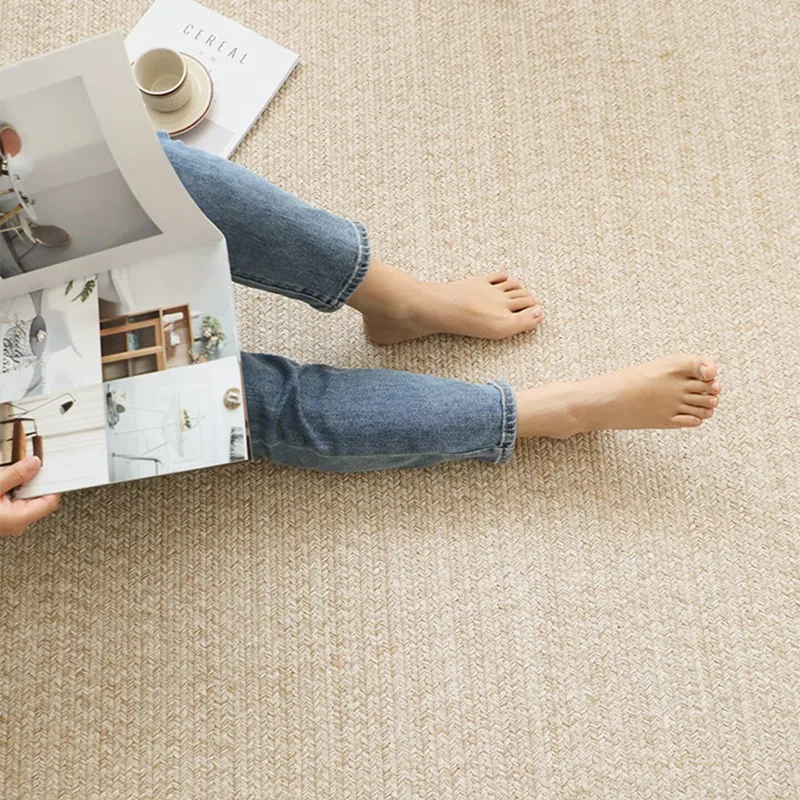 Japanese cotton thread hand-woven carpet, living room coffee table, bedroom bedside blanket, glue-free formaldehyde-free study