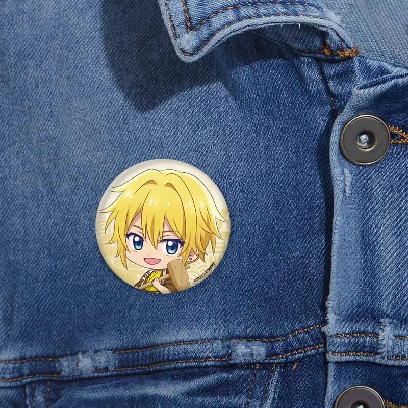 Cute Yoshikazu Miyano and Sasaki Enamel Pin Creative Funny Anime Badges Cartoon Button Brooch Jewelry Accessories Hat Bag Decor