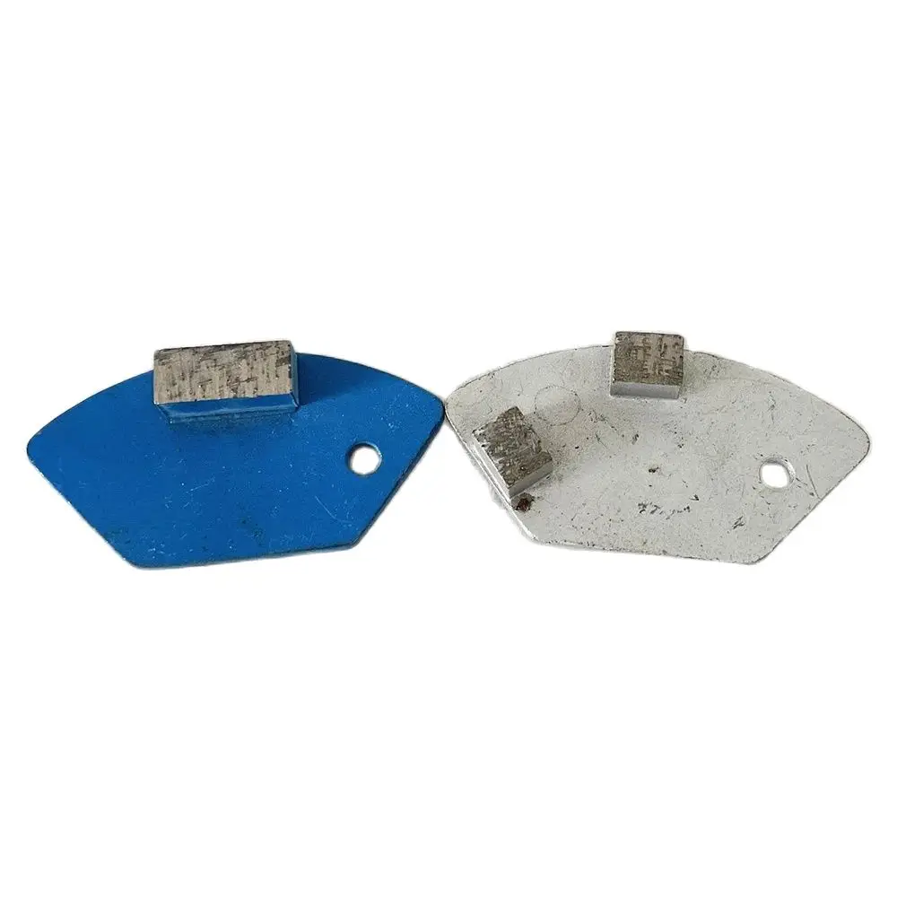 3Pcs Fan Shaped Metal Diamond Grinding Block Abrasive Pad For Renovating And Polishing Concrete Stone Terrazzo Floor