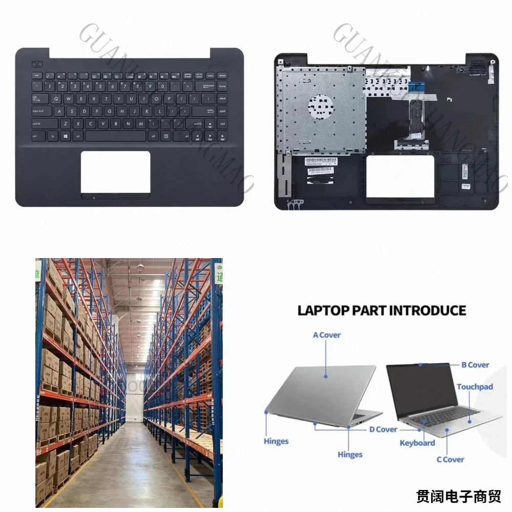 HJY...is suitable for ASUS K455L A455L X454 W419L Y483C F455L R455L DX882L Palmrest Upper Case BL
