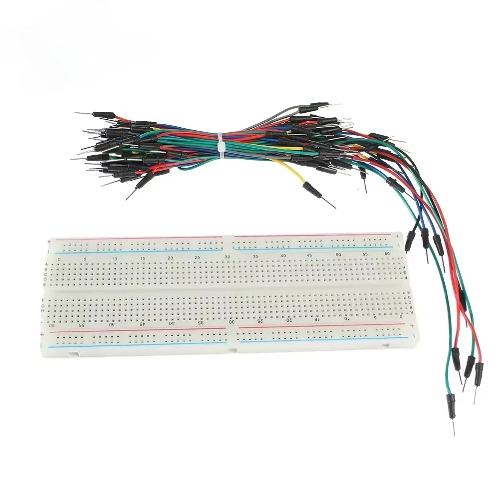 MB-102 Prototype Breadboard 400 830 Points Solderless PCB Bread Board Jumper Wire Cable Board DIY Dupont Wire for Arduino Kit