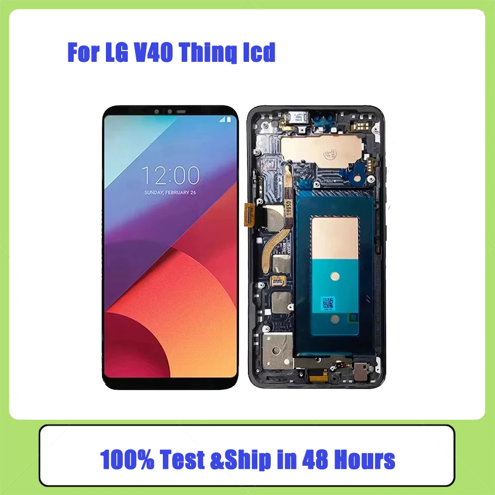 

For LG V50 Thinq LCD Display Touch Screen Digitizer Assembly For LG V40 ThinQ V405 LCD Screen Replacemet LCD With Frame