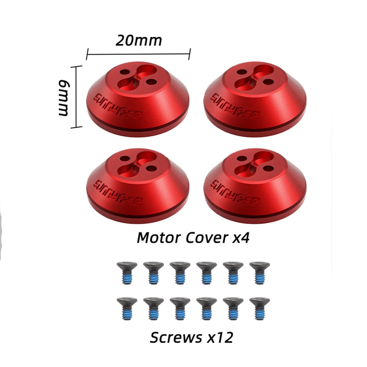 

N33R_SUNNYLIFE Защитный чехол двигателя для крышки двигателя Avata 2, красный