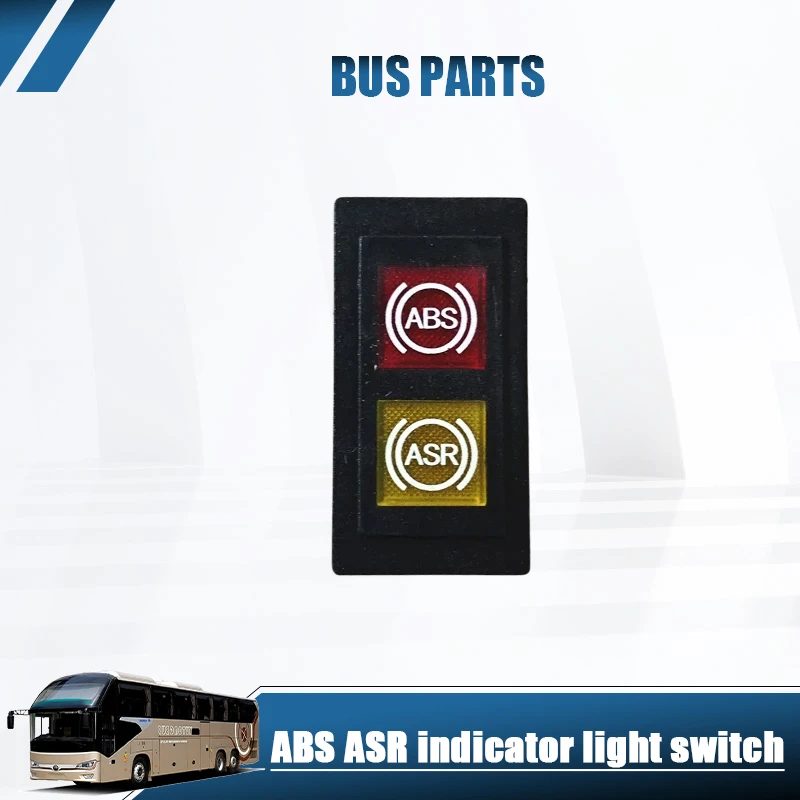NEW Dashboard Toggle Switch ABS ASR Indicator Light for Bus Parts