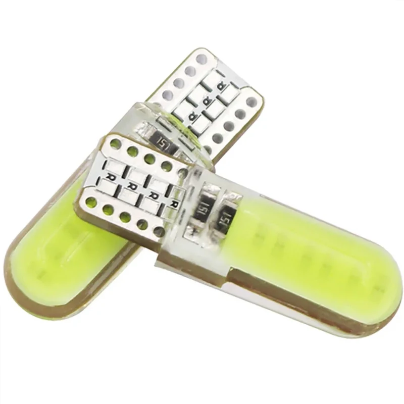 

2 шт. W5W T10 Canbus светодиодные лампы 12SMD светодиодные чипы COB 12 В 500LM сигнальная лампа 168 194 салон автомобиля купольный светильник для чтения номерного знака