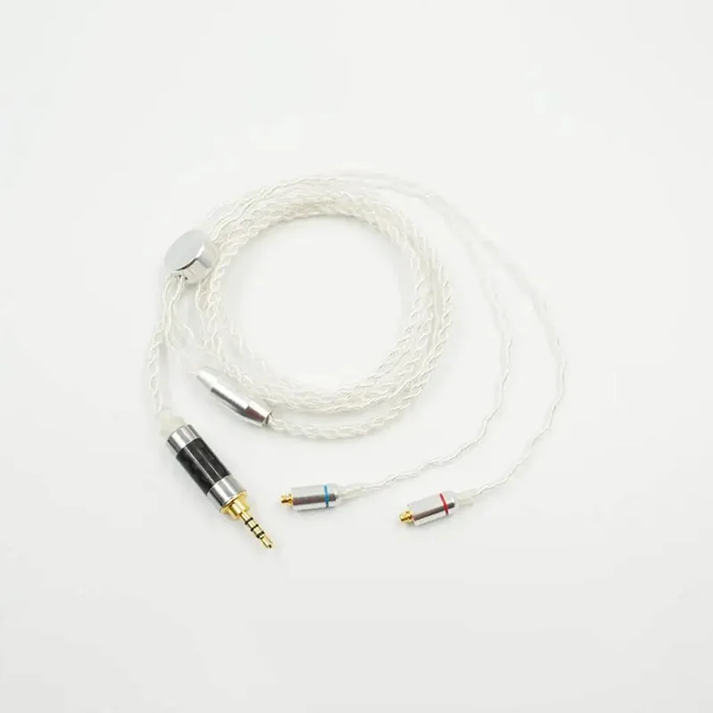 

MMCX 0,78 мм, 4 нити, 19-жильный посеребренный сменный кабель для наушников, кабель для обновления IEM (3,5 мм аудио/2,5 мм/4,4 мм, сбалансированный)