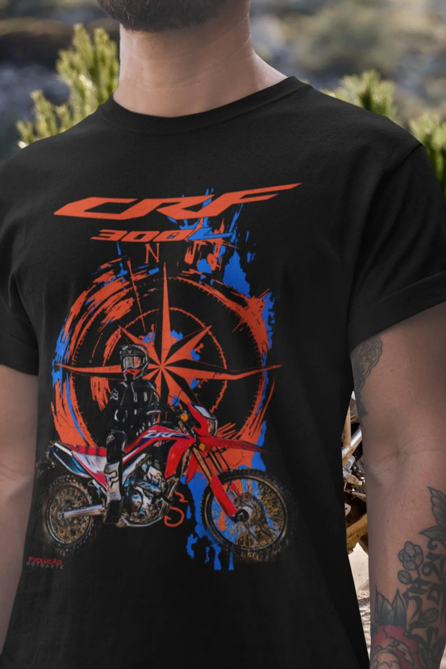 

48@EY H.onda CRF300L T Shirt Pure Dual Sport Motorcycle Tee Lightweight Trail Bike Rider Graphic Top For H.onda Fans Off Road Gi