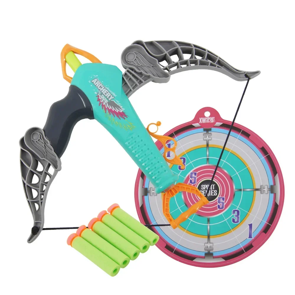 Simulation bow Military model PVC Soft slingshot shooting sports Family interaction Indoor sport shooting toy kids' party game