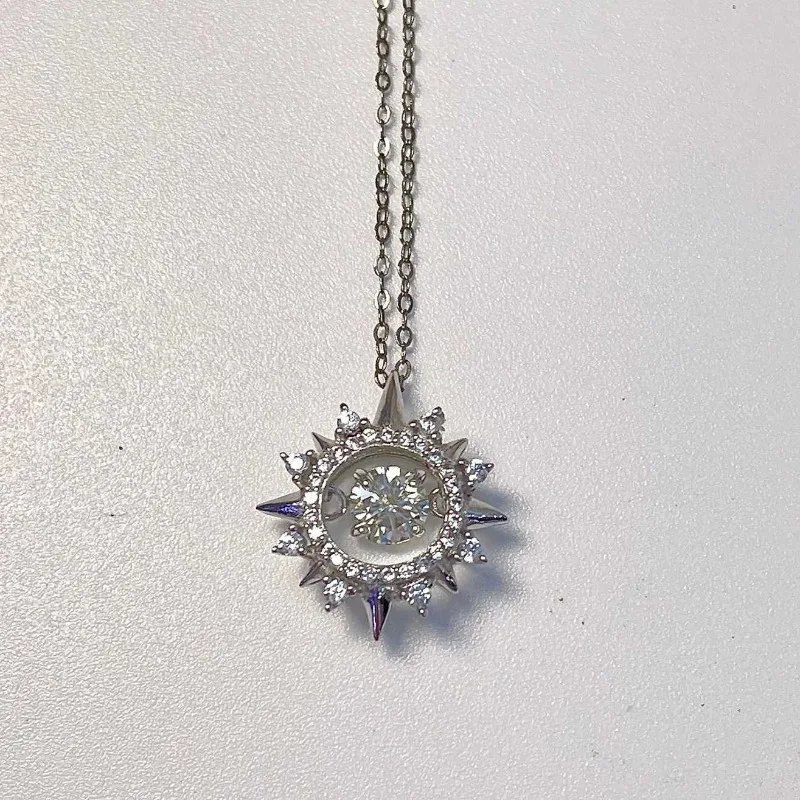 Женское ожерелье с муассанитом, 925 карат, VVS1