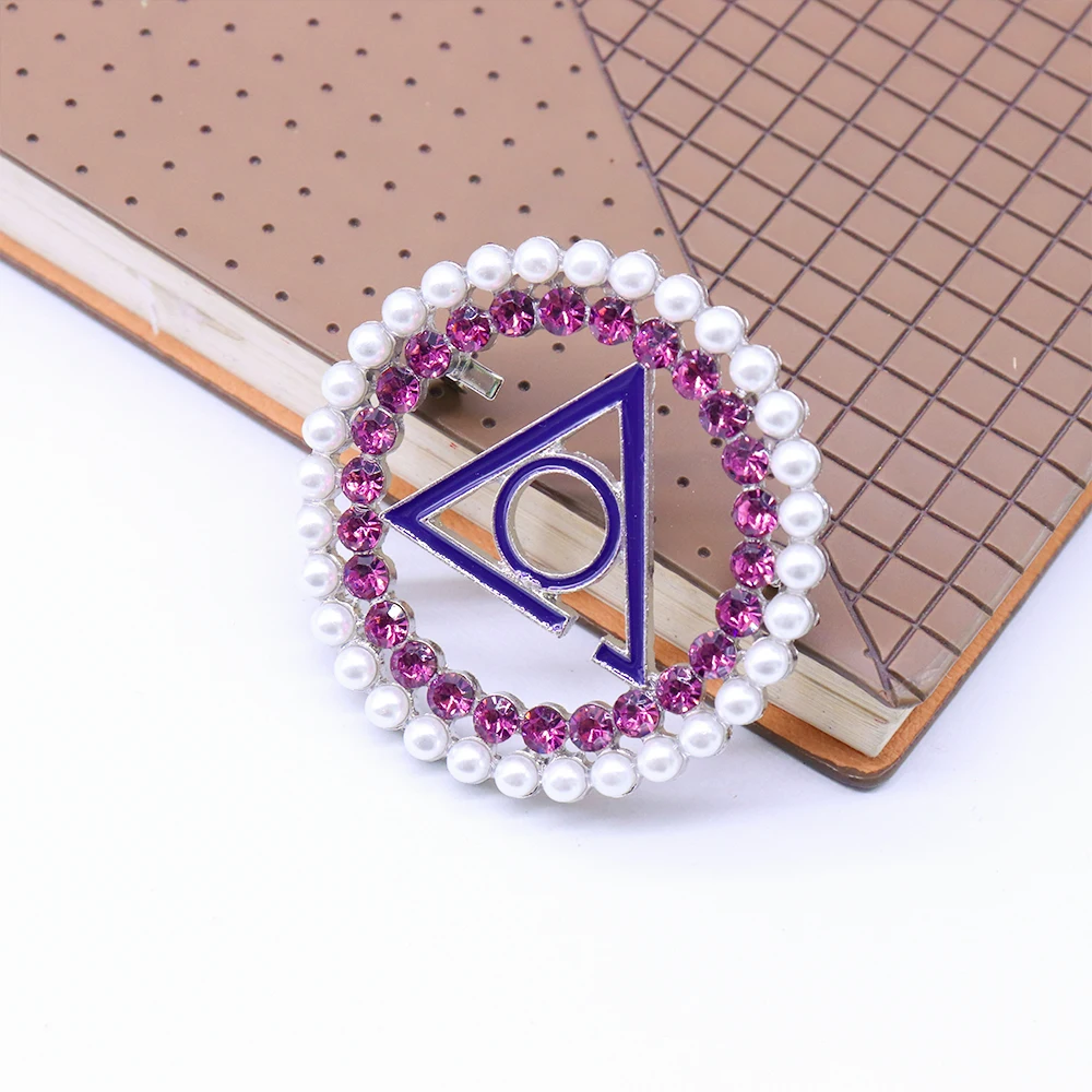 Personalized Custom Masonic Social Community Letter OGC Locop Golden Circle HOJ Brooch Pin Jewelry for Lady Gift