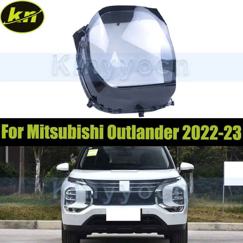 

Крышка фар автомобиля для Mitsubishi Outlander 2022-2023, стеклянная крышка передней фары, сменный абажур