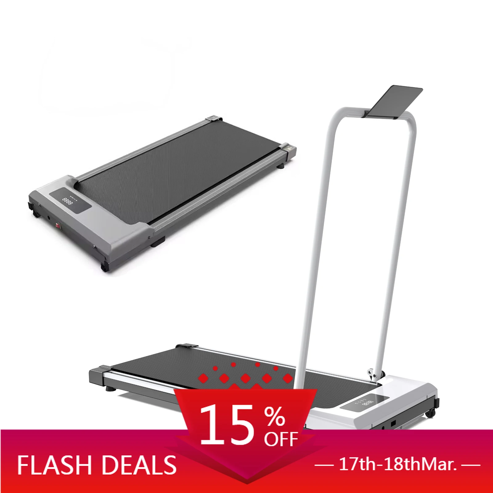 

STLF SHULI Portable Fitness Gym Equipment Under Desk Electric Walking Pad Treadmill Home Folding Treadmill for Running