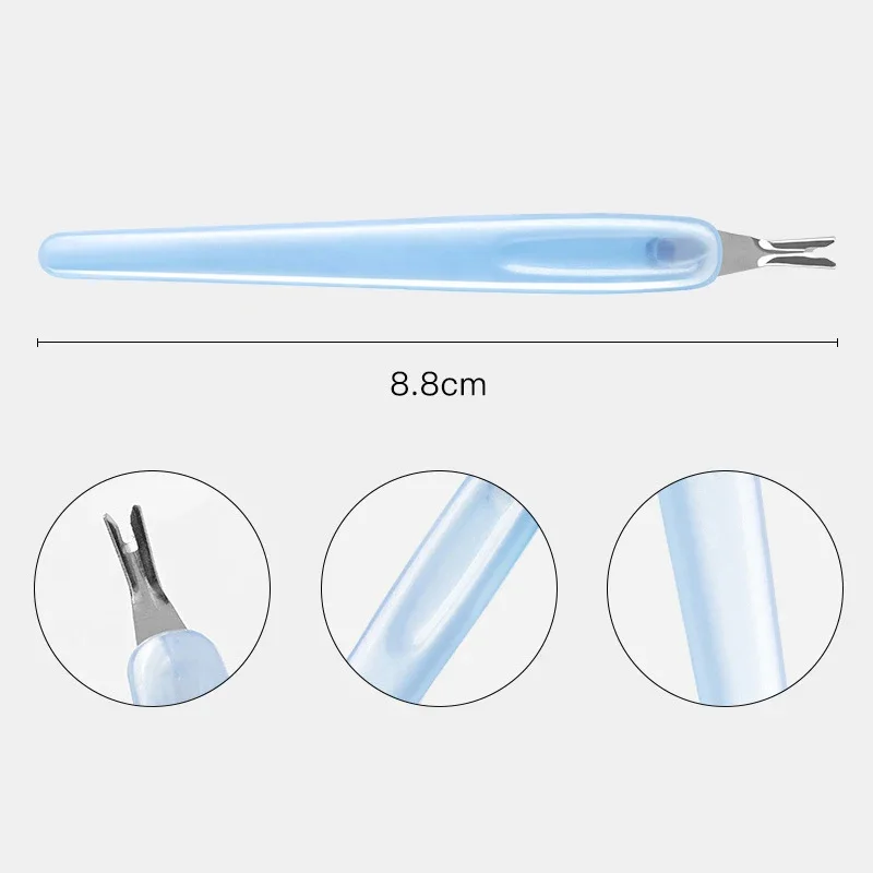 Nail Tools Dead Skin Fork Exfoliating Manicure Scissors Barb Edge Cuticle Set U-shaped Stainless Steel Knife Edge Nails Tools