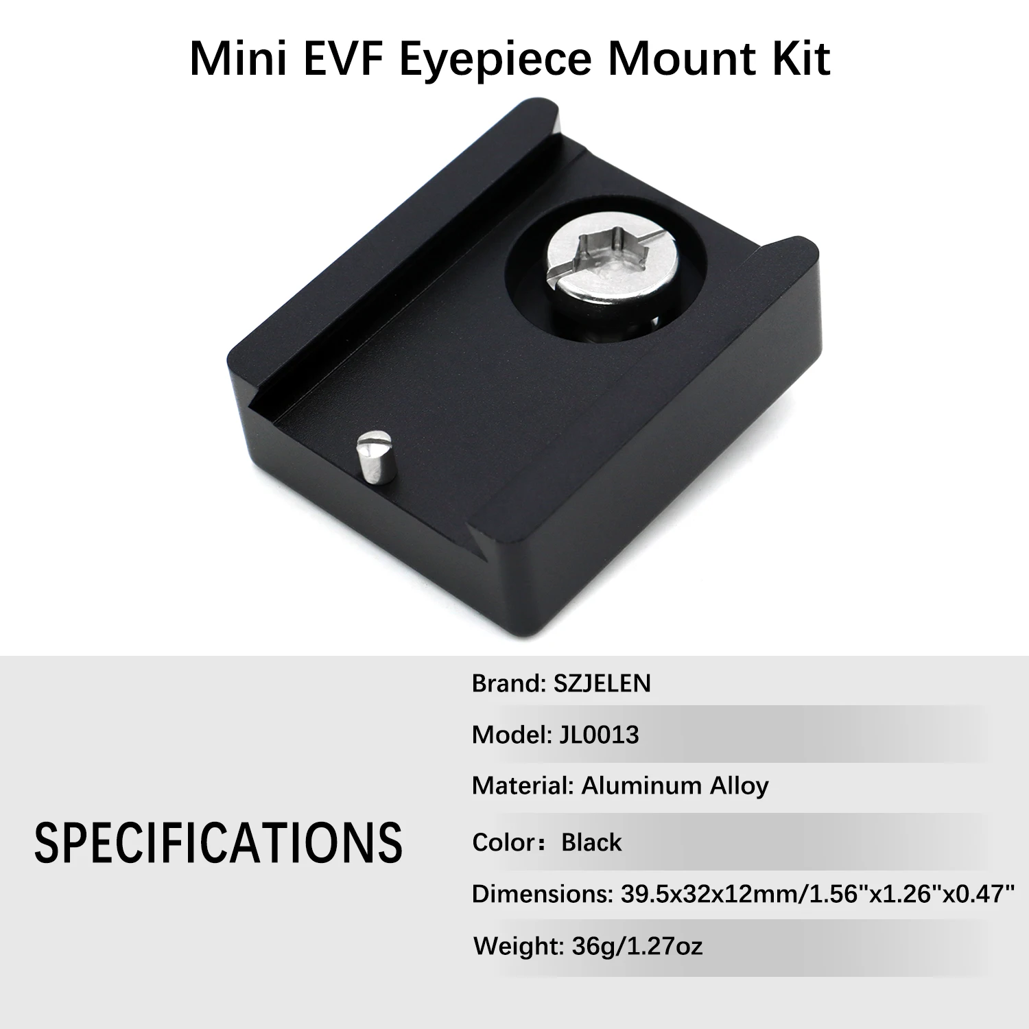 3/8 Screw connection ARRI ALEXA Mini MiniLF 35 Camera EVF Eyepiece Mount Kit