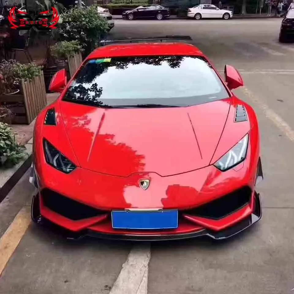

RZ Style Carbon Fiber Front Car Bumper Lip for Lamborghini Huracan LP610 Front Spoiler Body Kit