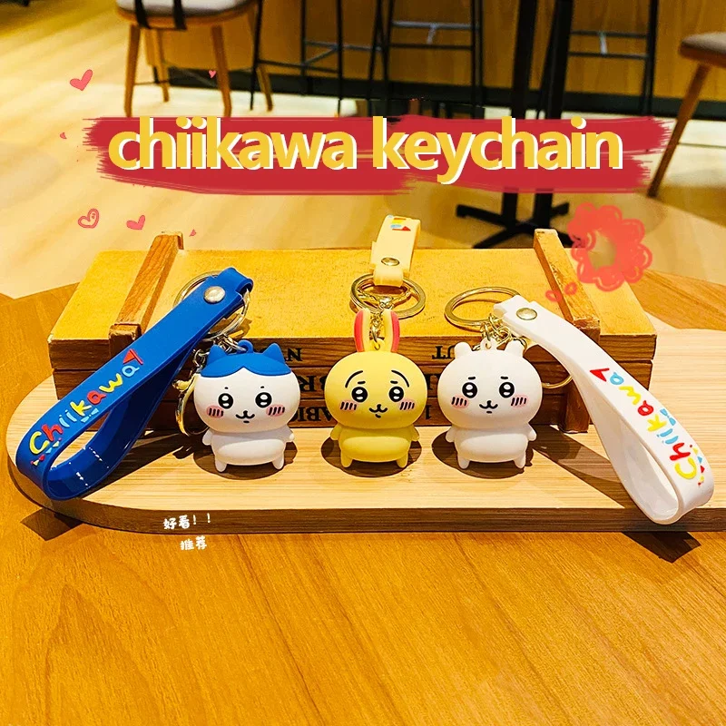 

Xiaoba Jiyi Usachi Kawaii Keychain Cartoon Chiikawa Doll Hand-made Student School Bag Cute Pendant Pendant Decoration Gift