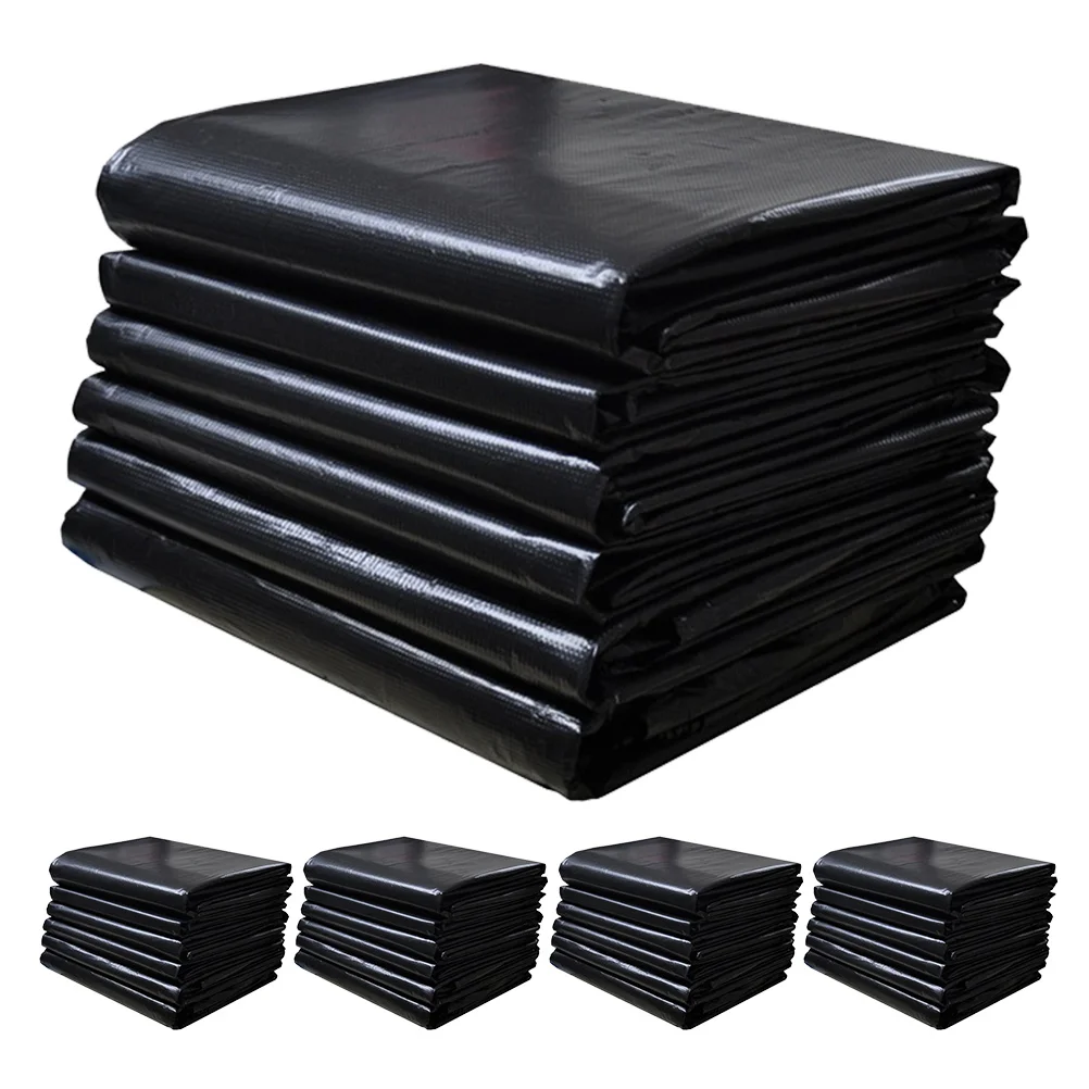 

50pcs Large Plastic Garbage Bags Heavy Duty Construction Trash Commercial Gardening 60x90cm 2 4 Silk Reusable Storage