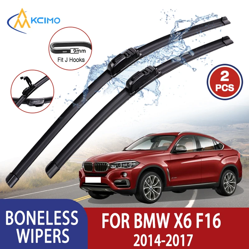 

Для BMW X6 F16 2014-2017 автомобильный дворник U-типа мягкий резиновый стеклоочиститель без костей HD тихий прочный автомобильный дворник 24 "+ 20"
