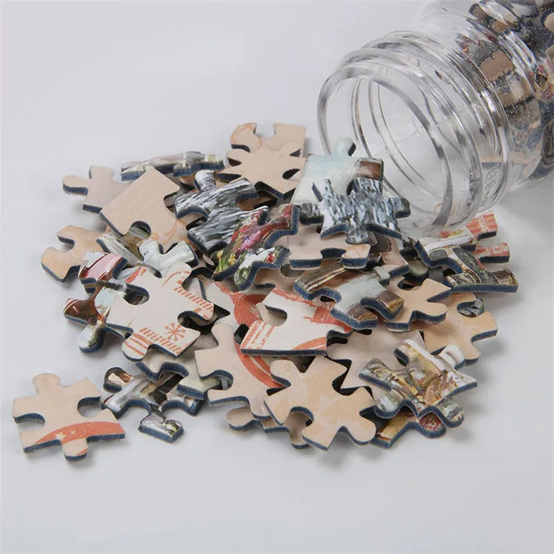 150PCS Jigsaw Pocket Multi-type Landscape Puzzle Game Test Tube Packaging Travel Puzzle Toys DIY Jigsaw  Puzzle Toys Kids