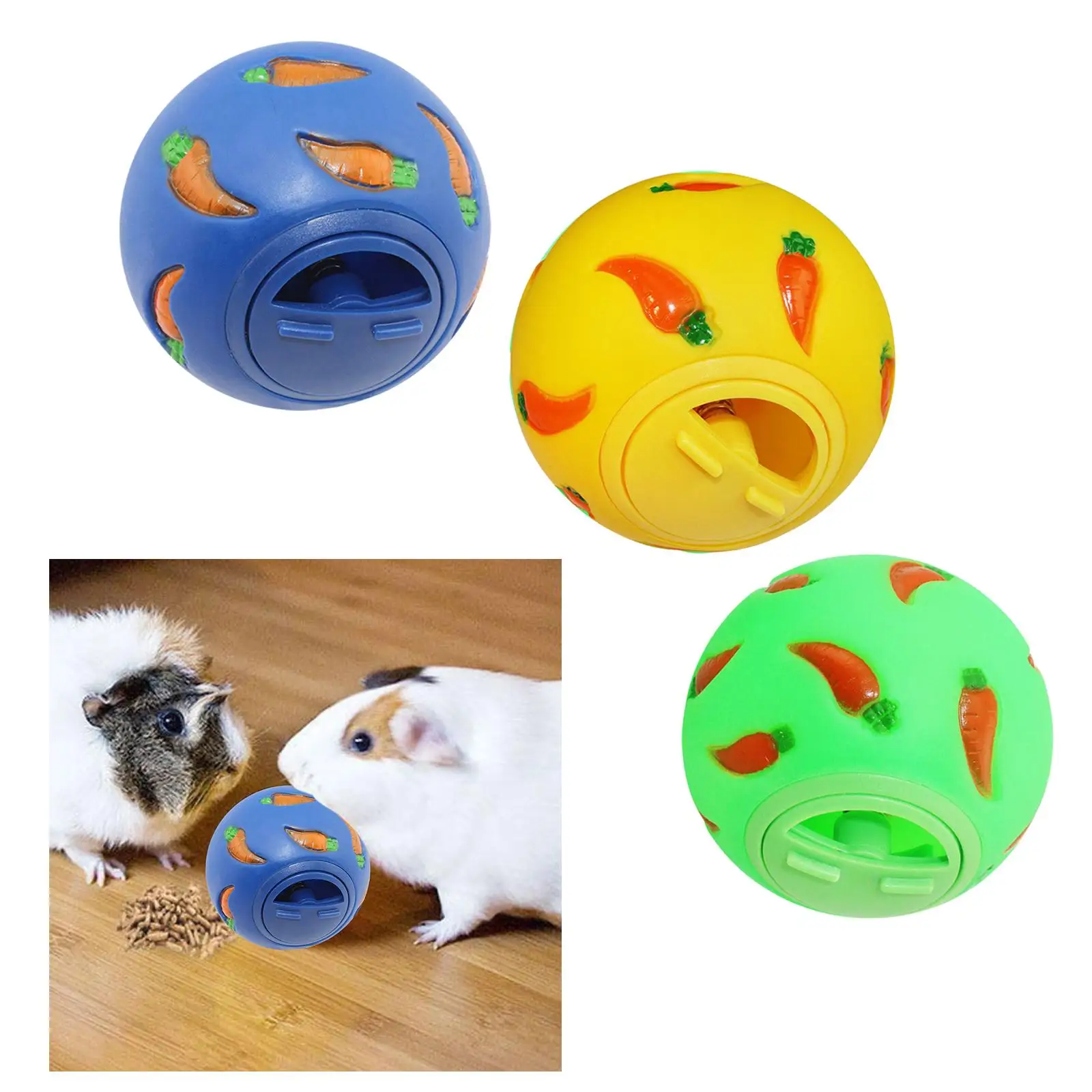 Pet Slow Feeder Bowl Snack Toy Ball Interactive Bunny Toy for Puppy