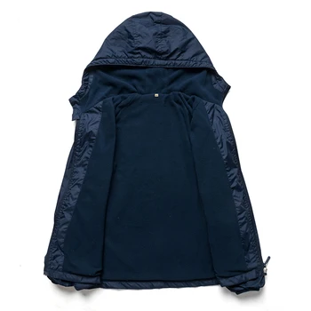 Boys Polar Fleece Jacket Sport Kids Coat Double-deck Hoodie Waterproof Windbreakers Kids Jackets 3-12Y Spring Autumn Winter 3