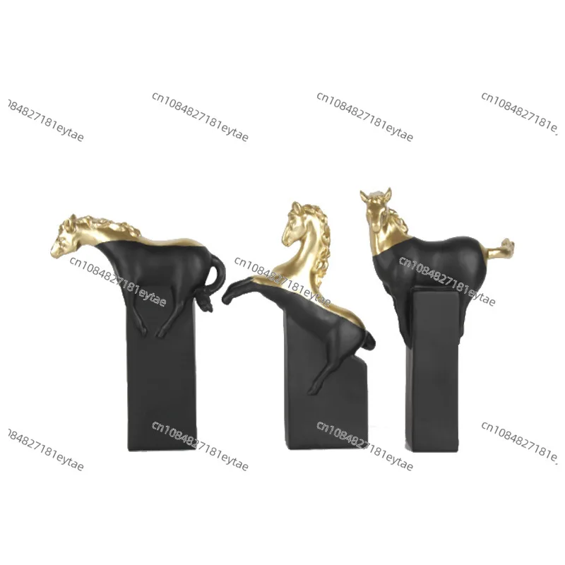 Abstract Resin Horse Bust | Half-Length Animal Sculpture Decor