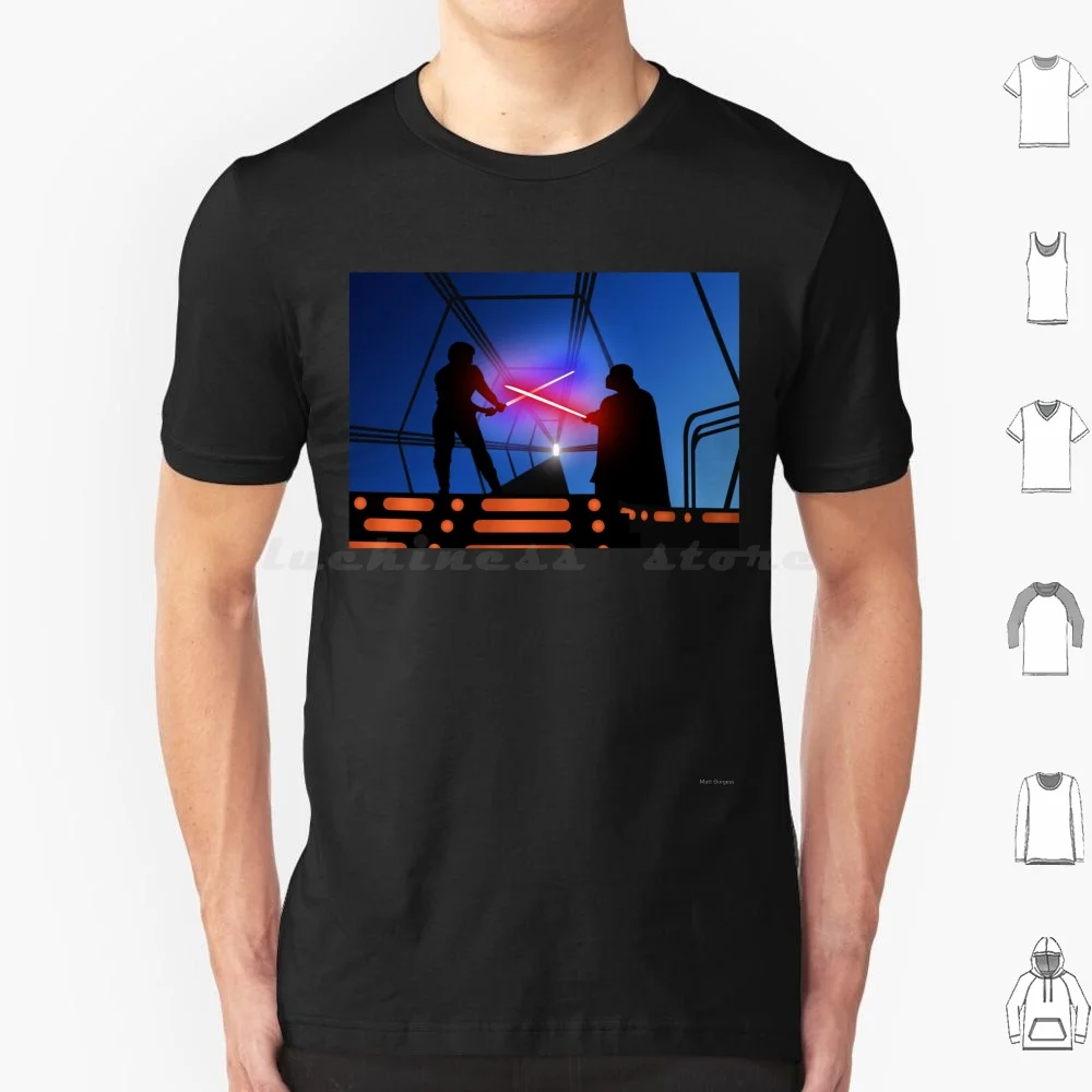 Luke Vs Vader On Bespin T Shirt Cotton Men Women Diy Print Luke Skywalker Episode V 5 Empire Strikes Back Sequel Mark Hamill