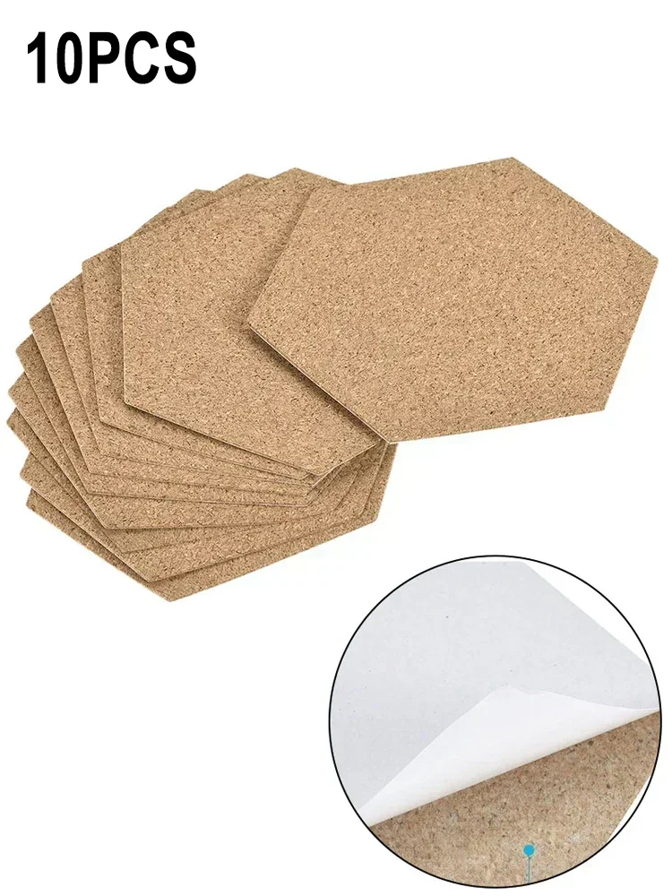 Coasters Cork Wood Mat Natural Table Pad Wine Drink Coffee Tea 10cm Adhesive Decoration For Home Office Durable