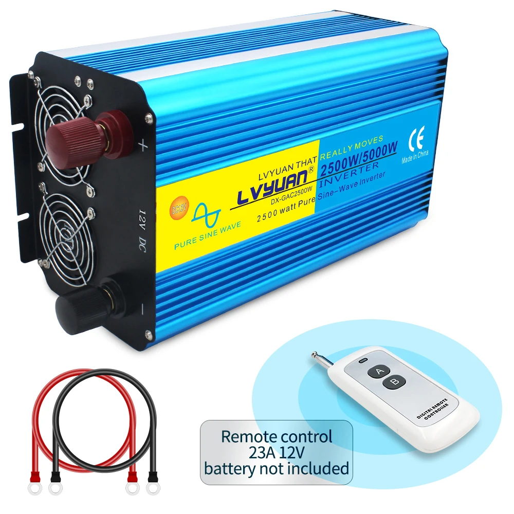2026 Lvyuan Pure Sine Wave Inverter 5KW 5000W Power Supply DC 12V Inverter 220V Car Power Inverter Voltage Transformer Converter view 6