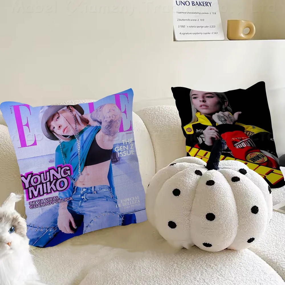 

Singer Young Miko Personalized Pillow Cover Kids Bedroom Wild Party Decor Pillowcase Kid Birthday Shower Gift