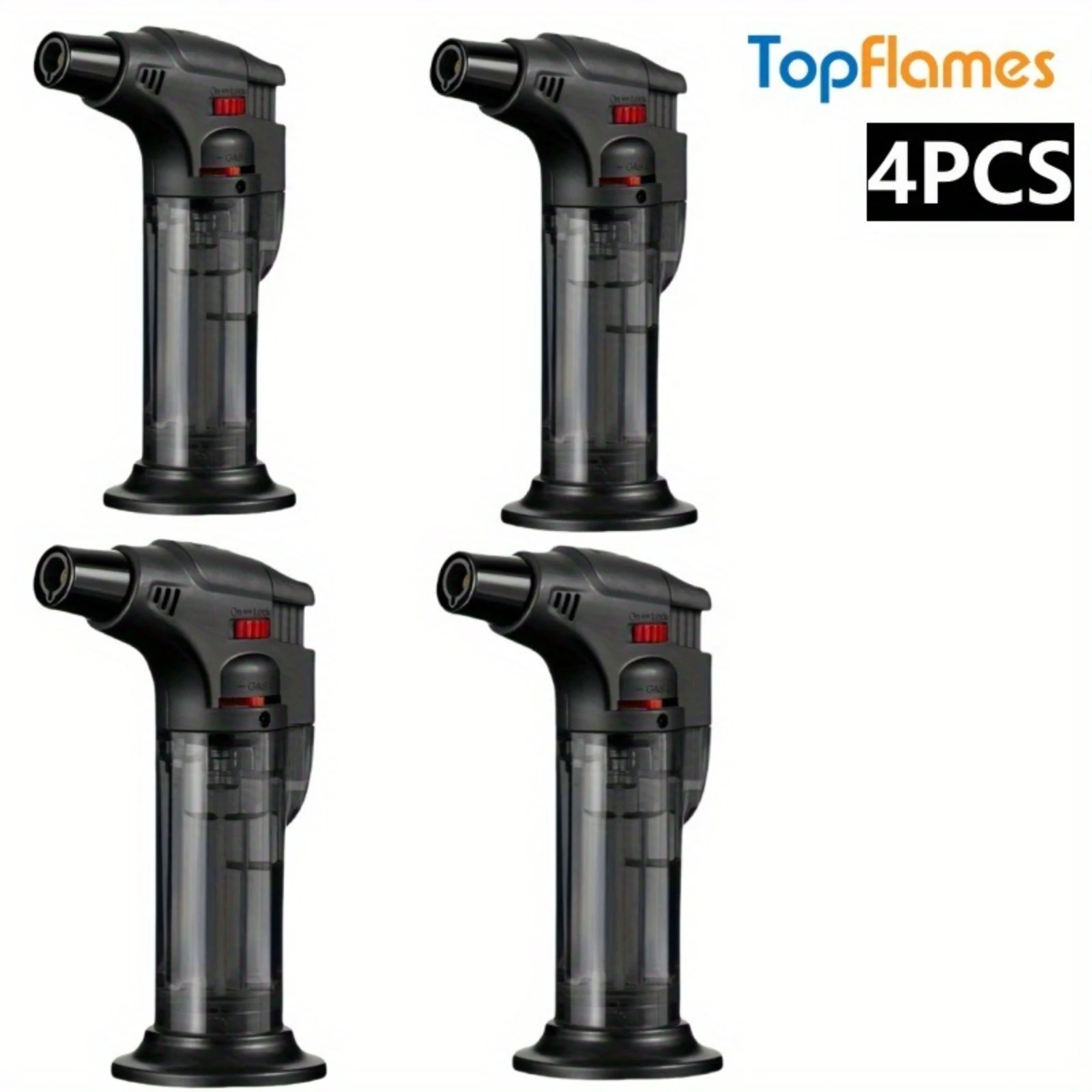 Camping Cooking Candle - 4PCS Butane Torch Lighter Portable Windproof