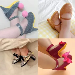 New Newborn Photography Props Baby Girl Princess Bow High Heels First Birthday Party Photo Shoes for Baby Memorial Accessories