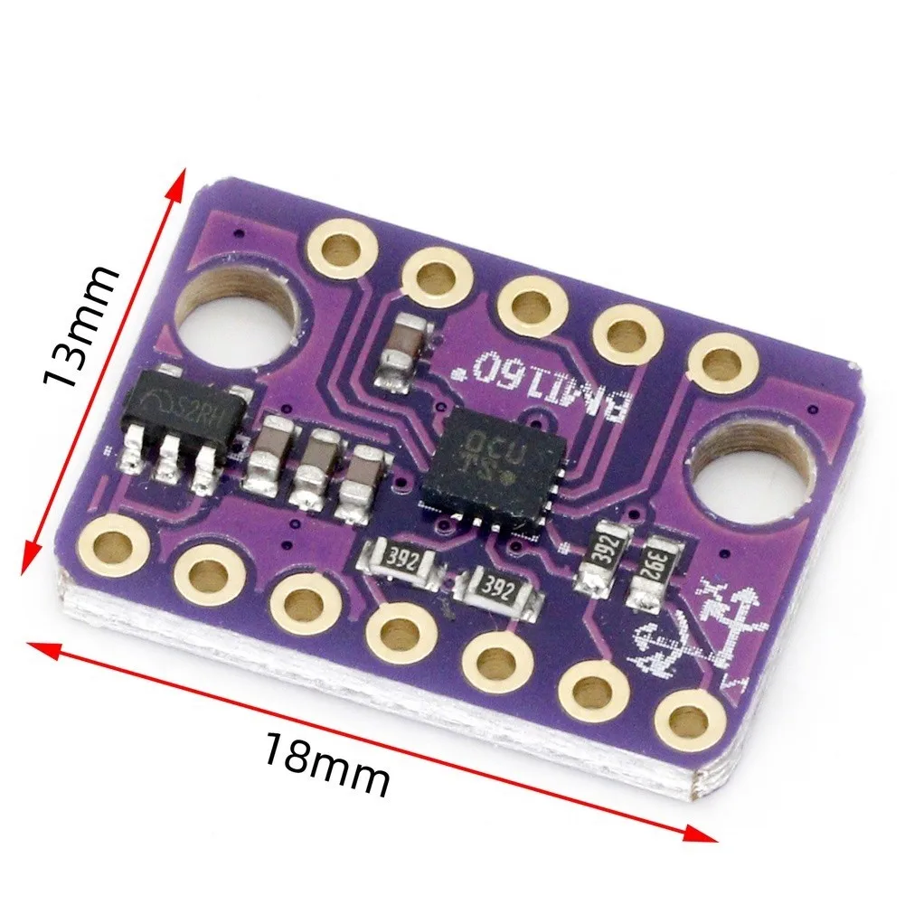 5pcs GY-BMI160 6-Axis IMU Module with Gyroscope and Accelerometer for Real-Time Orientation Estimation and Tilt Sensing