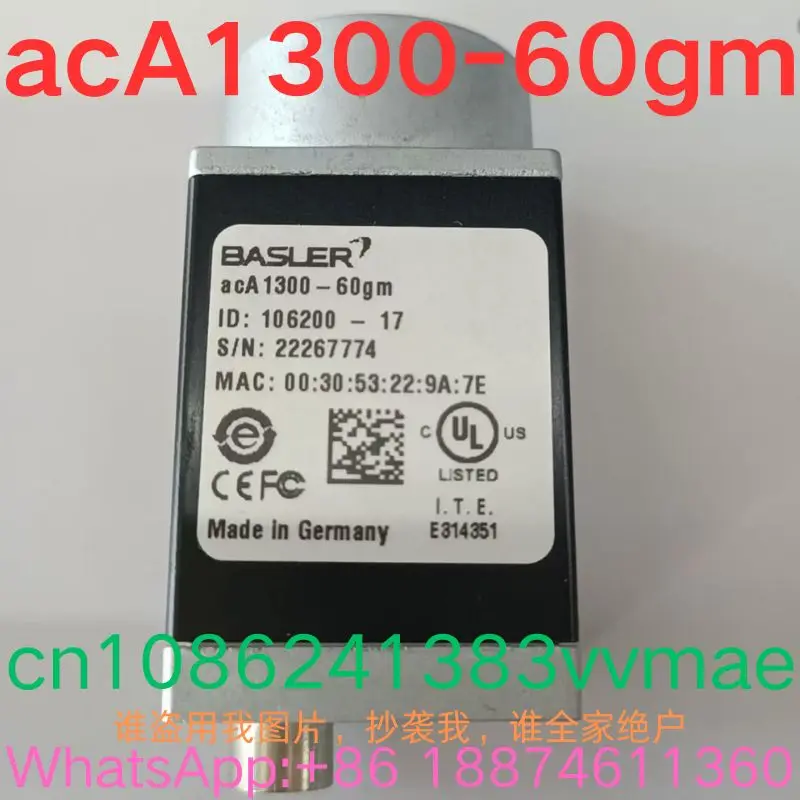 

Б/у тест ОК Промышленная камера acA1300-60gm 90 НОВИНКА
