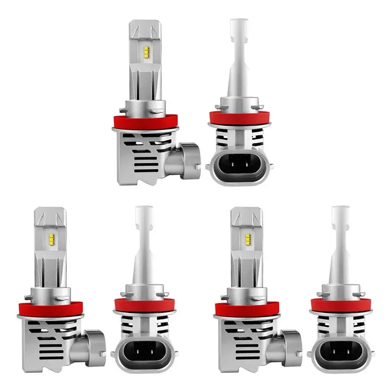 Ingenious-H11 H8 H9 H16 LED Headlight Bulbs 12000Lm Per Set 6500K Cool White Wireless Headlight LED Bulb Pack Of 6