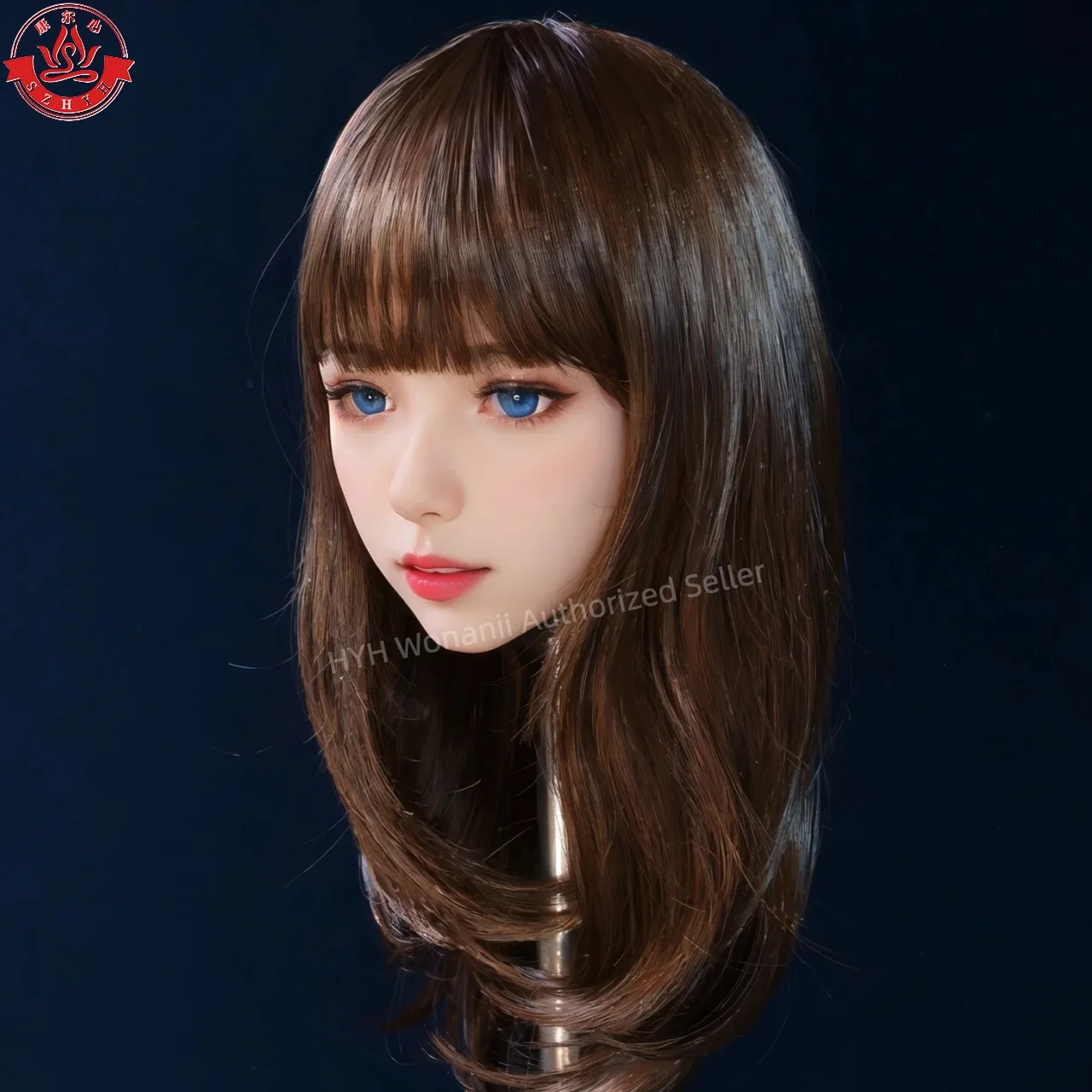 Oneani Food Grade TPE Big Head HYH-THB-KX-0016، واجهة M16، ممارسة مكياج مفتوحة الفم، تصميم تصفيفة الشعر، عرض المجوهرات