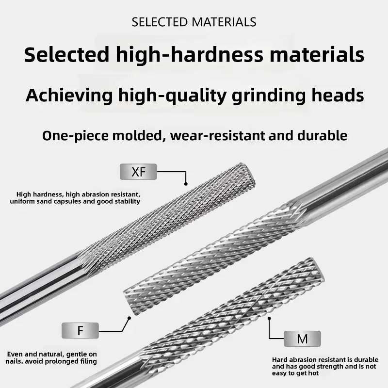 Pre‑treatment Nail Remover Manicure Tool / Tungsten Steel Nail Drill Bit / Step Grinding Head / Natural Nail Polishing Bit