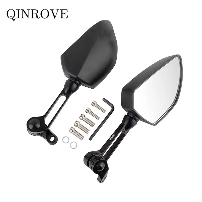 Motorcycle Accessories Rear Mirror ABS 8/10MM Universal White Glass Mirror For CFMOTO 150NK 450MT 450CL 450NK Aprilia Pegaso 650