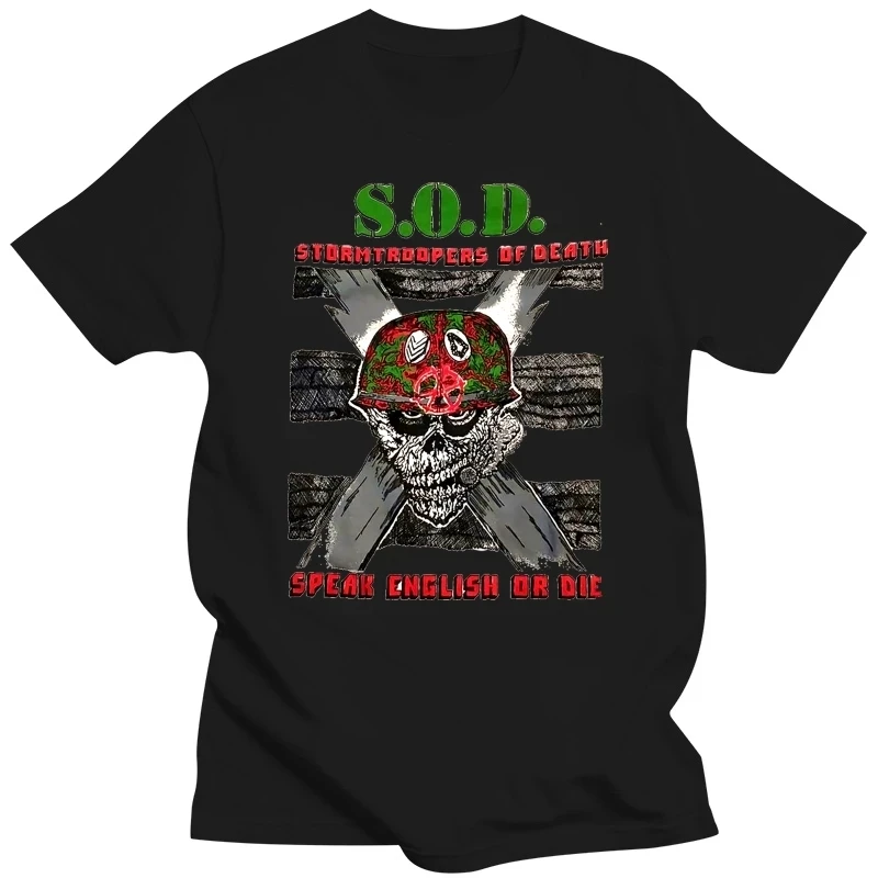 S. o. D.ストームトルーパー男性と女性のための万能Tシャツ、ツアーロックバンド、カジュアルストリートウェア、トレンディな毎日夏