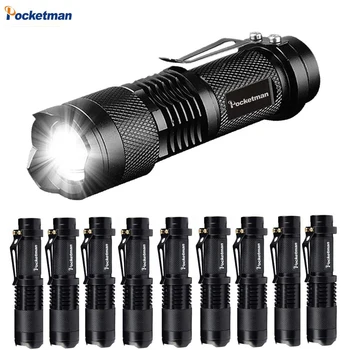 Taşınabilir Mini Q5 LED El Feneri Taktik Lamba LED Torch Ayarlanabilir Odak Zumlanabilir El Feneri Hediye, Yürüyüş, Kamp için