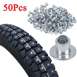 Tachuelas antideslizantes para neumáticos de motocicleta y bicicleta, tacos universales para nieve, suelas de zapatos, clavos de nieve, accesorios de herramientas de invierno