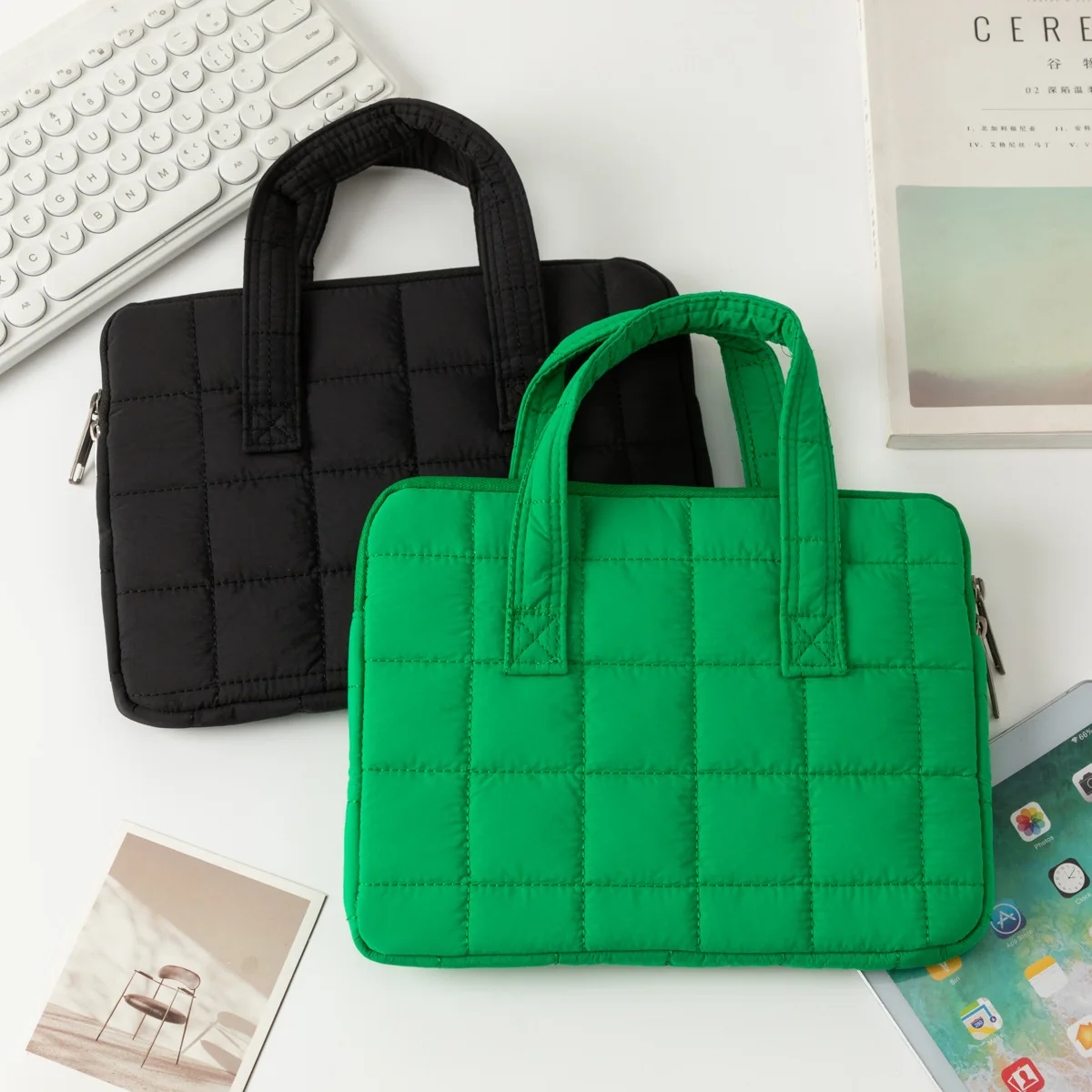 Portable Handheld Laptop Inner Sleeve, Protective Storage Bag for Apple MacBook 14‑Inch Notebook and 11‑Inch Tablet