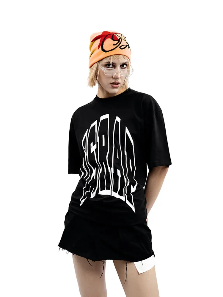 

Men Tshirt Letter Cotton Fashion Y2k Vsrap Printed Oversized Tees Top Harajuku Korean Streetwear Graphic Hip Hop Unisex Clothing