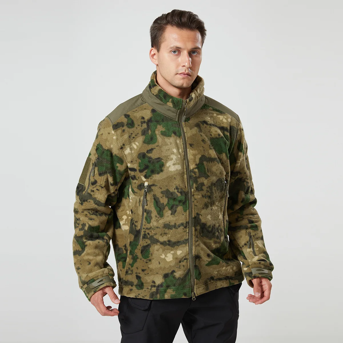 Russian Army MOX Thickened Polar Fleece Jacket Russian Camo Fleece Jacket