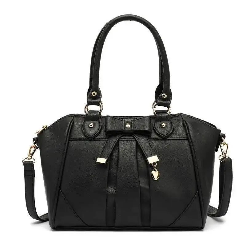 Bloom Lolita Jk White Handbag Women Japanese Bow Leather Large Capacity Tote Bag Ladies Retro Sweet Shoulder Crossbody Bags